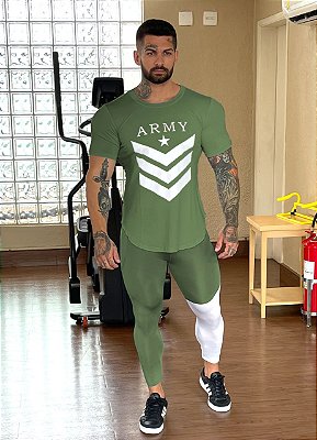 Calça Legging Confort Sports Com Bolso Para Celular - Verde Militar