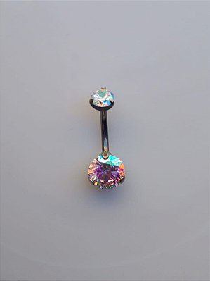 Piercing Umbigo Turquesa Cristal - joiPiercing