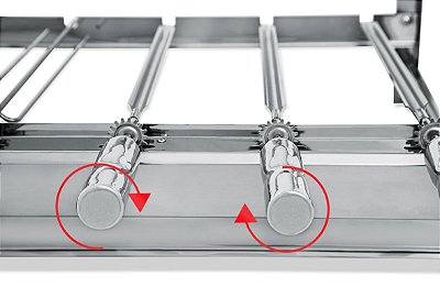 Kit Rotativo ArtInox 5 Espetos P/ 750F Motor Lado Direito