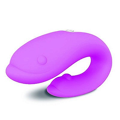 Vibrador para Casal Recarregável em Soft Touch em Formato de Golfinho Winter S-Hande