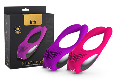 Vibrador de Casal Multi Pro Intt – 2 Motores, 12 Modos, Silicone, USB Magnético