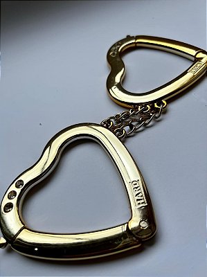 Algema De Coração Dourada