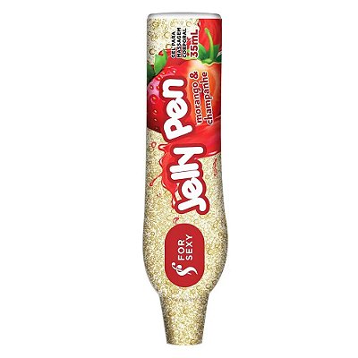 Jelly Pen Caneta Comestível - Morango & Champanhe