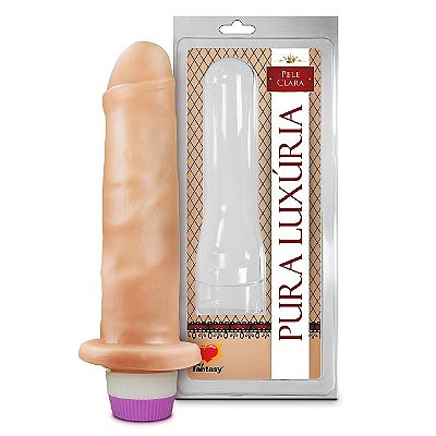 Prótese Realística sem Escroto com Vibro - 17,4cm X 4,1cm