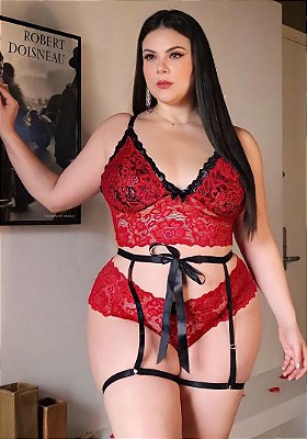 Conjunto Jasmin com Cinta Liga Sexy