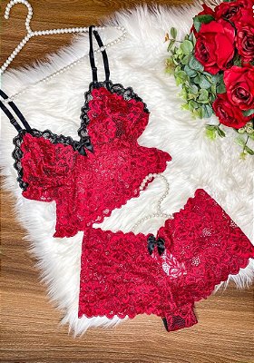 Conjunto Jasmim Renda Dupla