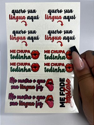 Tatuagem Sexy Temporária Chupaaa