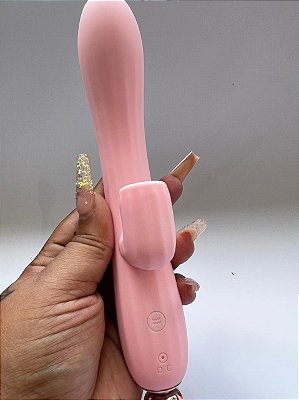 Emily - Vibrador de Ponto G e com sugador de Clitóris Recarregável