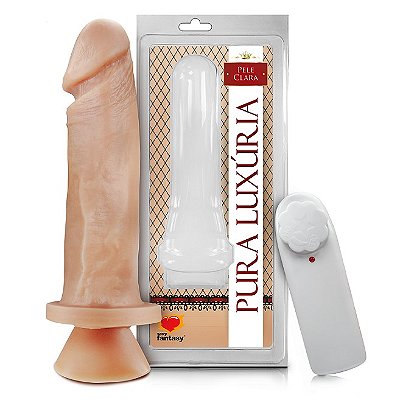 Prótese Realística  Com Vibro e Ventosa - 17,5cm X 4cm