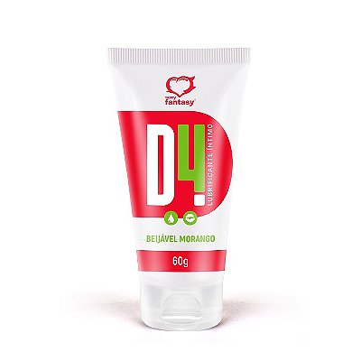 D4 Lubrificante Morango 60g