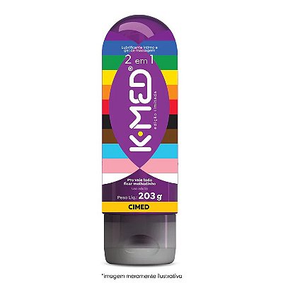 K-Med LGBTQIA+ 2 em 1 Gel Lubrificante Íntimo