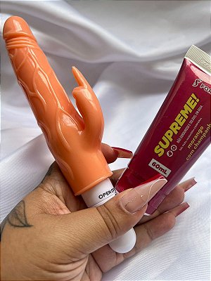 Kit Supreme 2.0 -  Bastão Dedinho com Capa Removível + Lub Supreme