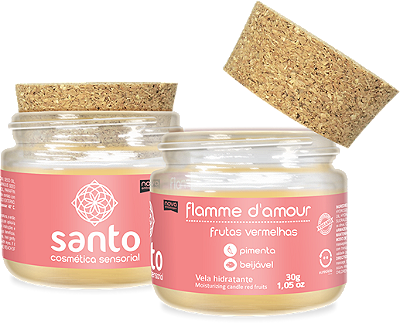 Vela flamme d'amour frutas vermelhas - Santo