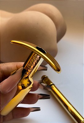 Plug Anal Splash Dourado HARD