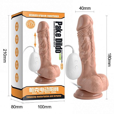 Toinho - Prótese realística com 7 modos de vai e vem e função de aquecimento 14cm Penetráveis