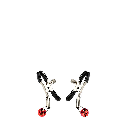 Grampos para Mamilos com Guizo Vermelhos com Presilhas Ajustáveis