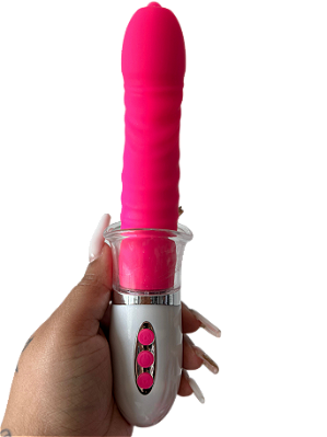 Jão - Vibrador recarregável com bomba de sucção vaginal, língua estimuladora