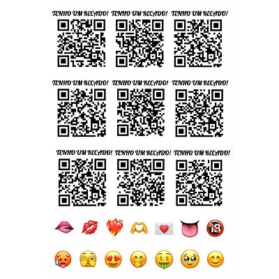 Tatuagem temporária QR Code