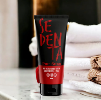 SEDENTA POR SEXO GEL COMESTÍVEL COM GLITTER 50G