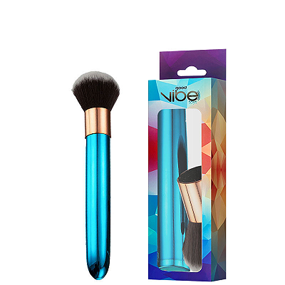 Vibrador Personal Recarregável Ponta Removível Pincel Blush