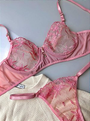 Conjunto Catarina Tule Bordado