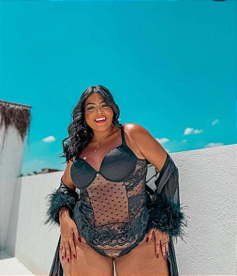 Conjunto Corselet Tule Love