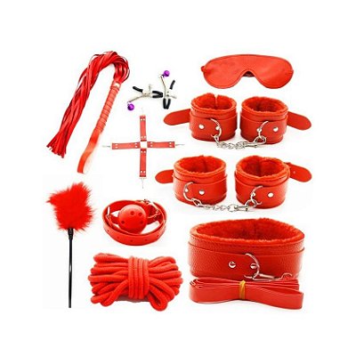 Kit Sado Vermelho 10 Peças