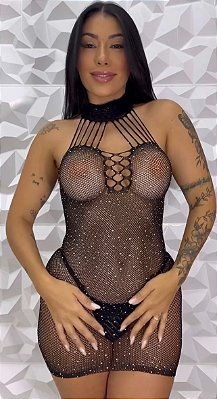 Vestido Sensual Transparente Isabely