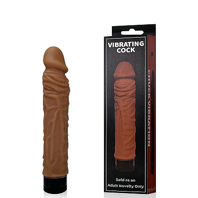 Prótese Realística 21 cm com Vibração Multivelocidade VIBRATING COCK