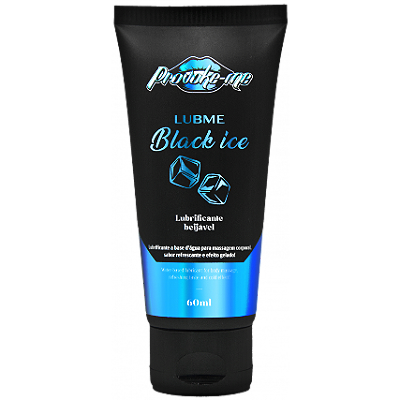 LUBME LUBRIFICANTE BLACK ICE COLD BEIJÁVEL 60ML PROVOKE-ME