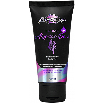 LUBME LUBRIFICANTE ALGODÃO DOCE HOT BEIJÁVEL 60ML PROVOKE-ME