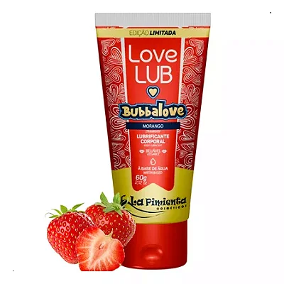 BUBBALOVE MORANGO - EDIÇÃO LIMITADA LOVE LUB 60G