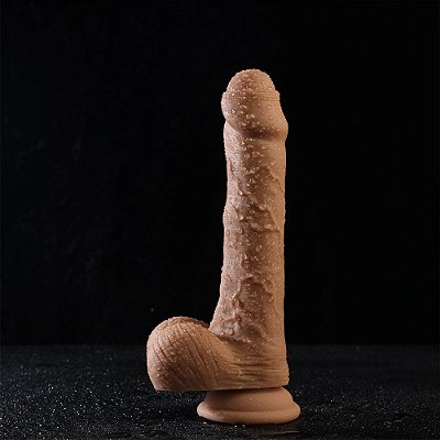 Chefão - Pênis com controle remoto recarregável com 7 modos de vibração e 7 modos de vai e vem