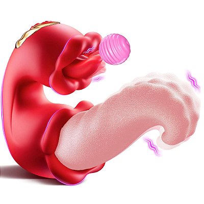 Vibrador Medusa's Kiss de língua dupla