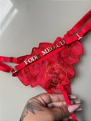 Calcinha Tule Pétalas Plus Size