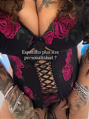 Espartilho Primavera Trançado  Plus Size