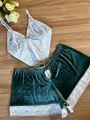 Baby Doll Veludo Plus Size