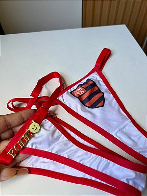 Calcinha de Times com frase personalizada - Slim