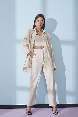Camisa Oversized Feminina Off White