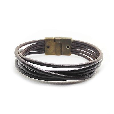Pulseira de Couro Classic - Minimmol Brown