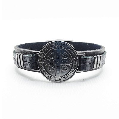 Pulseira de Couro Classic - São Bento Gray