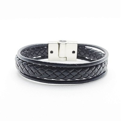 Pulseira de Couro Classic - Mont Black