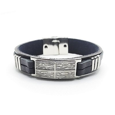 Pulseira de Couro Classic - Ragnarok Silver