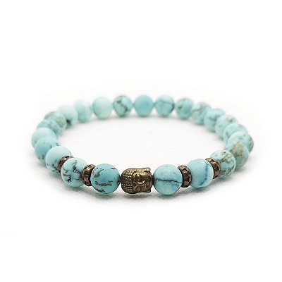 Pulseira de Pedras Naturais - Celeste Buda