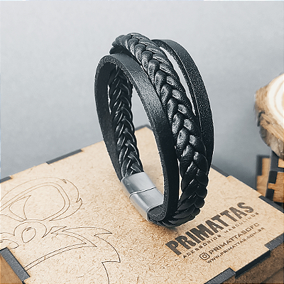 Pulseira de Couro Inox - Oppenheimer