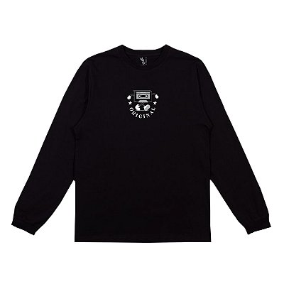 Camiseta REC manga longa preta