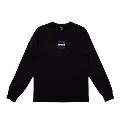 Camiseta World Areaz manga longa preta