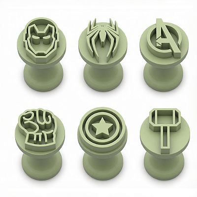 Kit Carimbo Marcador Para Brigadeiros Super Heróis Avengers