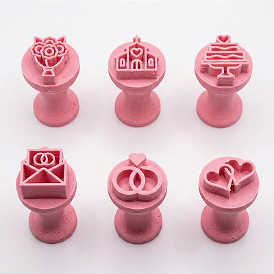 Kit Carimbo Brigadeiro Noivos, Noivado, Festa Casamento