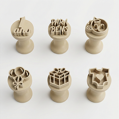 Kit Carimbos Marcador Brigadeiro Aniversário 1 Ano Bebê Festa